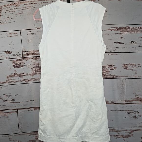 L'Agence Ruched Dress Cream Off-White Size 10 - Picture 2 of 7